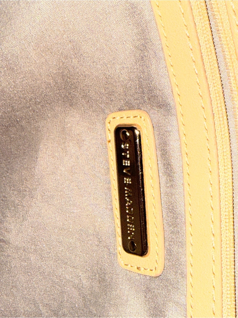 Steve Madden Tan Studded Tassel Tote – Large Boho Shoulder Bag - Picture 6 of 7